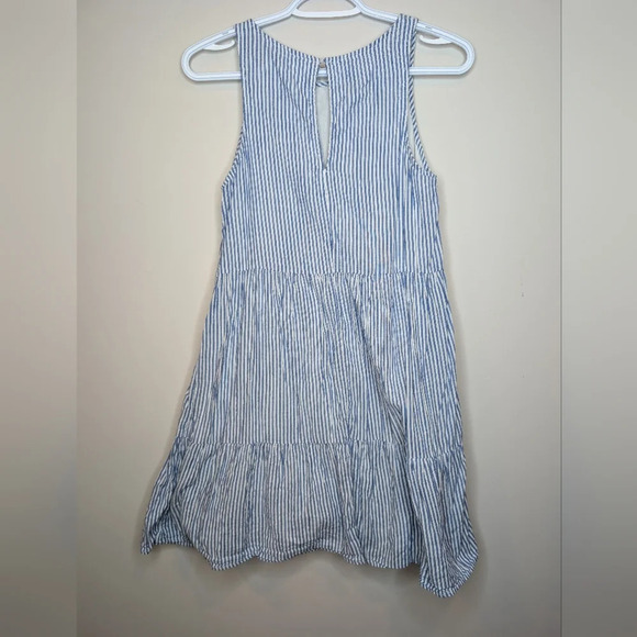 Old Navy  Blue Striped Sleeveless Tiered Swing Dress Woman XS - Picture 3 of 9